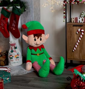 Made By Elves Giant Plush Elf - Green