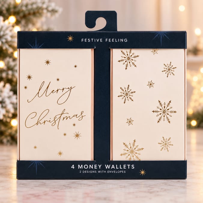 Festive Feeling Money Wallets 4 Pack