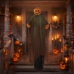 Hallow Scream 7ft Hanging Light Up Ghoul - Pumpkin