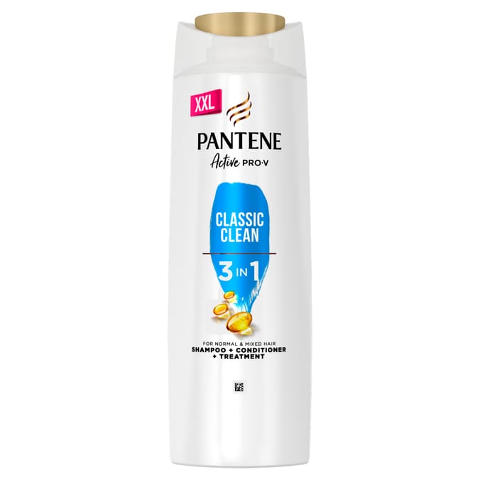 Pantene Active Pro-V Classic Clean 3 In 1 Shampoo 600ml