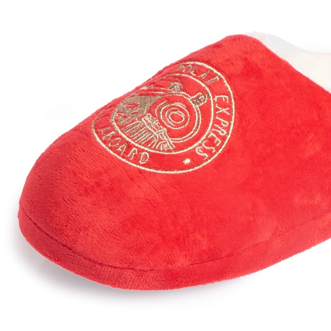The Polar Express Mens Red Slippers