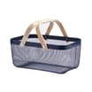 Home Collections Large Mesh Basket With Wooden Handle