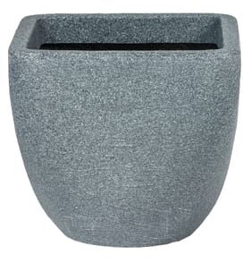 Strata Square Top Round Base Planter - Small