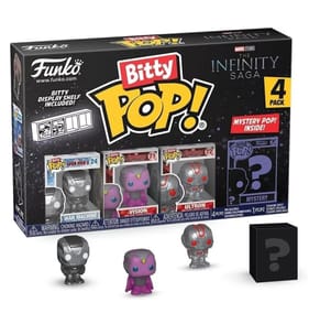 Funko Bitty Pop Marvel The Infinity Saga 4pk - War Machine, Vision, Ultron and A Surprise Mystery Mini Figure