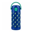 Printed Stainless Steel Dark Blue Water Bottle 350ml - Lighting Bolts