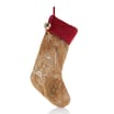 Winter Charm Gingerbread Velvet Stocking 