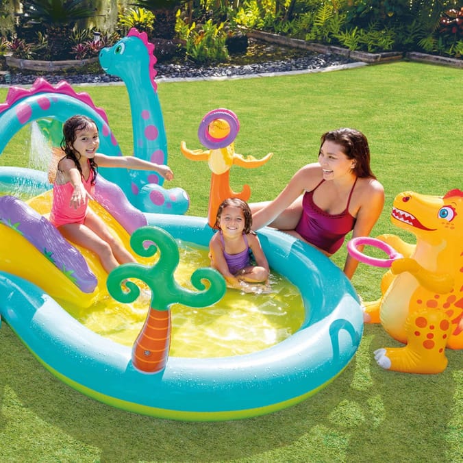 Intex Dinoland Play Centre Inflatable Kids Pool with Slide