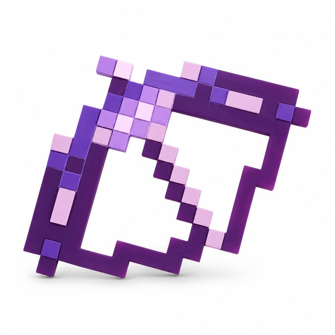 Minecraft Costume Accessories - Enchanted Bow & Arrow