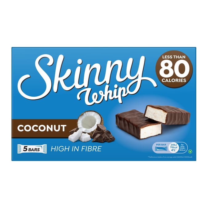 Skinny Whip Bar 20g 5 Pack - Coconut