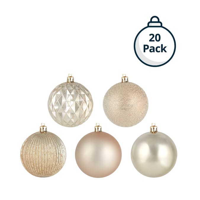 Festive Feeling 8cm Christmas Bauble 20 Pack
