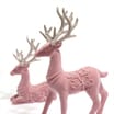 Festive Feeling Velvet Reindeer 2 Pack