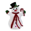 Winter Charm Tinsel Plaque Decoration 55cm - Snowman