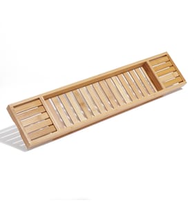 Bathroom Wooden Over Bath Rack - Natural
