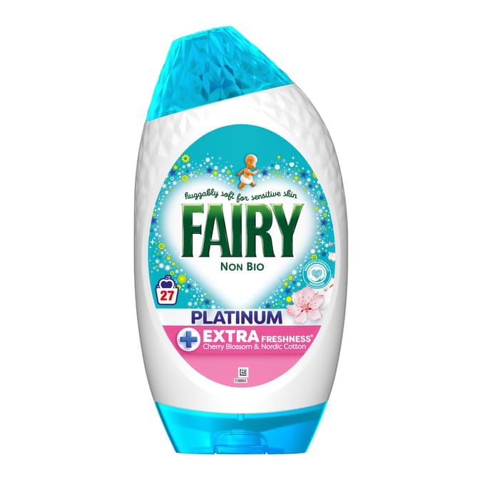 Fairy Non Bio Detergent Gel 891ml 27 Washes - Cherry Blossom & Nordic Cotton