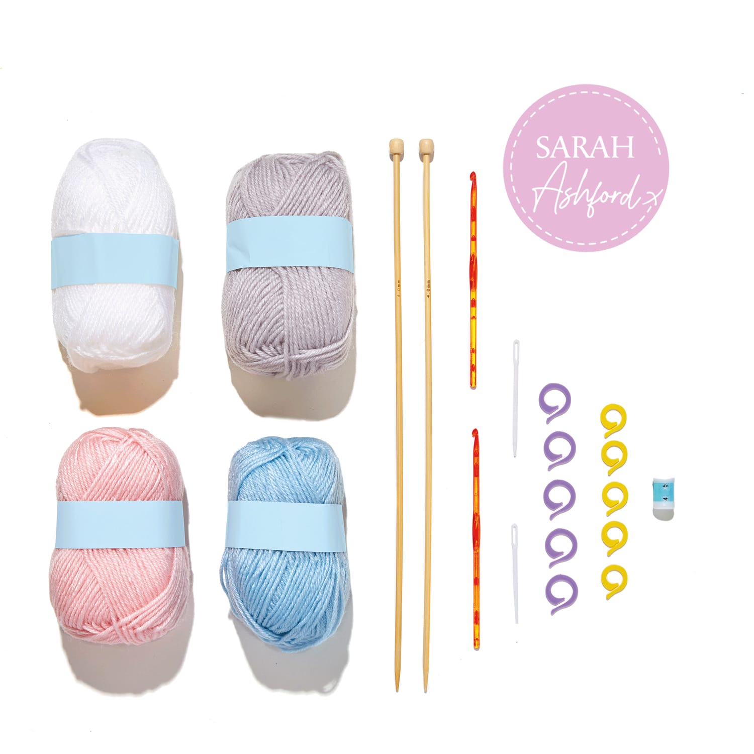 Sarah Ashford Knitting Starter Set Home Bargains