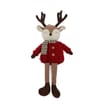 Sleigh Bells Sitting Plush Reindeer - Girl