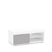 Birlea Edgeware Small TV Unit - White & Grey
