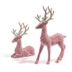 Festive Feeling Velvet Reindeer 2 Pack
