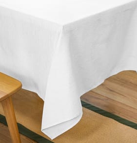 Festive Feeling Sparkle Table Cloth 229 x 132cm - Silver Sparkle