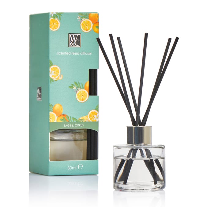 Wickford & Co Scented Reed Diffuser 30ml - Sage & Citrus