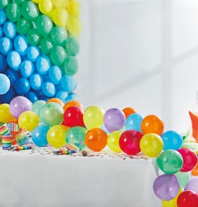 Let's Party Balloon Table Runner - Bright