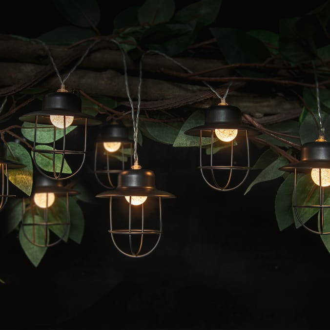 Firefly 10 Metal Cage String Lights