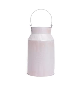 The Outdoor Living Collection Decorative Milk Churn - Blush Pink