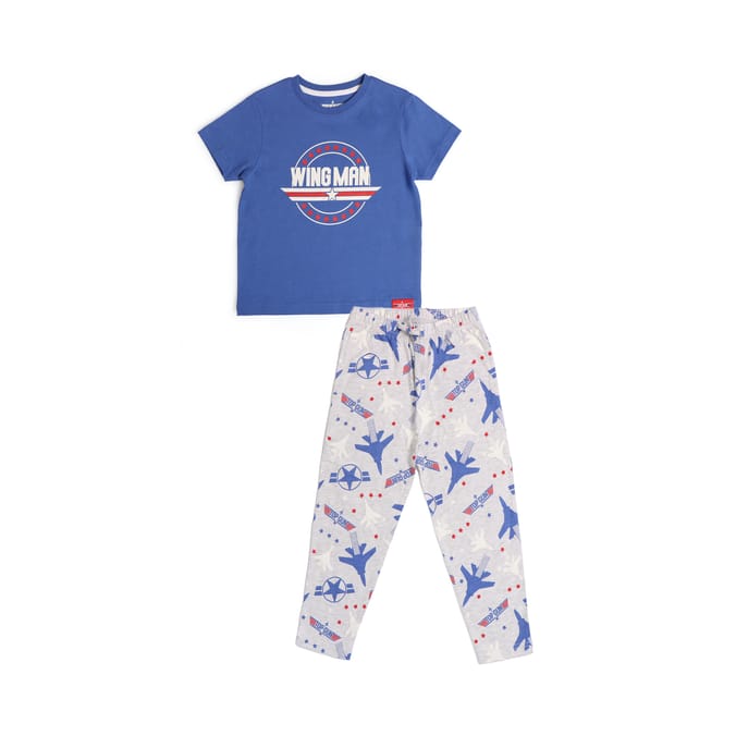 Top Gun Boys Pyjama Set Home Bargains