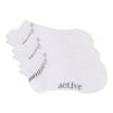 Active By Originals Mens Cushion Invisible White Trainer Socks 3 Pack