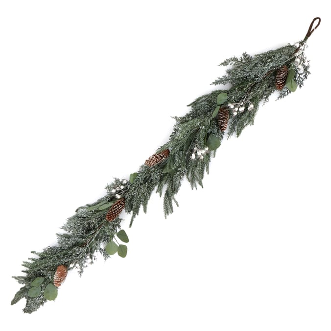 Festive Feeling 5ft Snowy Pine Christmas Garland