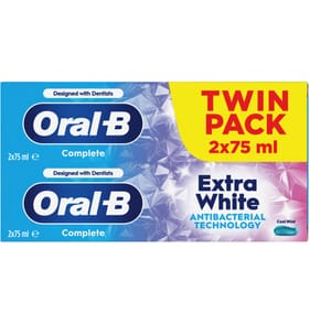 Oral-B Complete Extra White Toothpaste 2 x 75ml