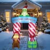 Grinch Giant 9.5 ft Arch Inflatable Decoration