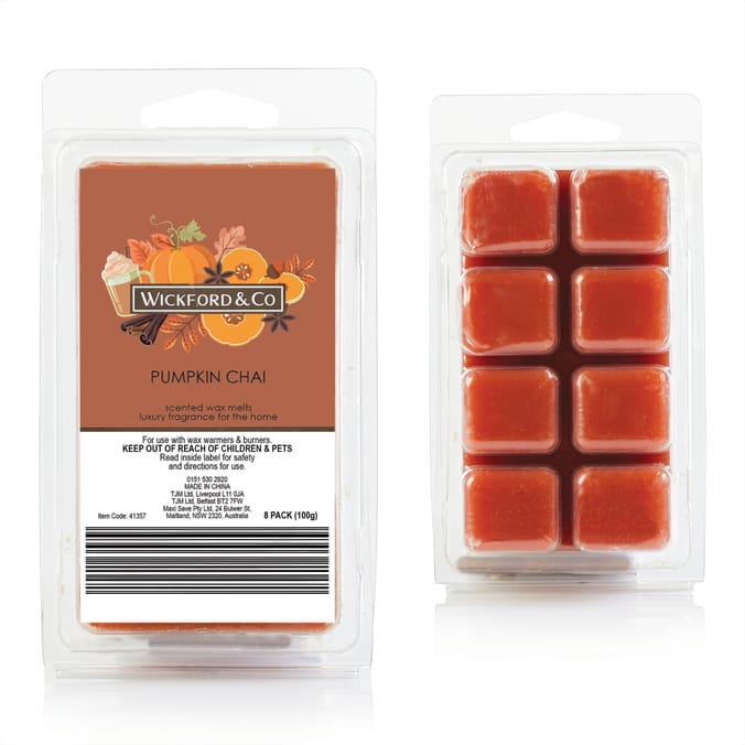 Wickford & Co Scented Wax Melts 8 Pack - Pumpkin Chai 