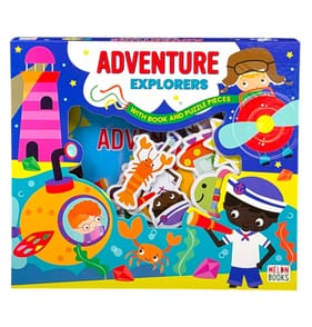 Adventure Explorers With Book And Puzzle Piece