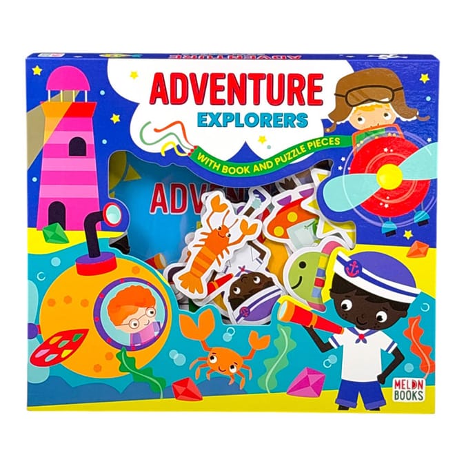 Adventure Explorers With Book And Puzzle Piece