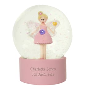 Personalised Fairy Glitter Snow Globe