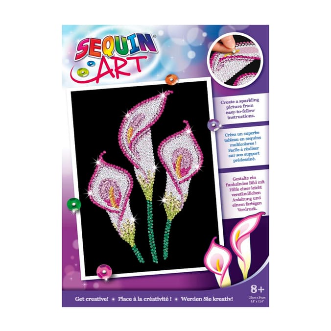 Sequin Art - Calla Lily