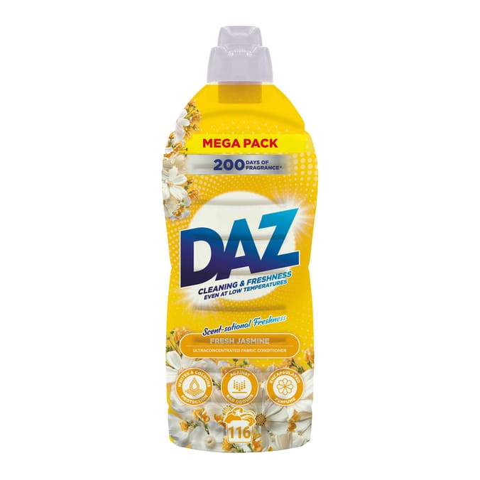 Daz Fabric Conditioner 1.74 Litre 116 Washes - Fresh Jasmine