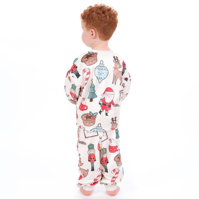 Sleigh Bells By Originals Santa & Friends Fleece Pyjamas