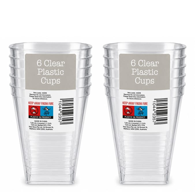 6 Plastic Cup x2