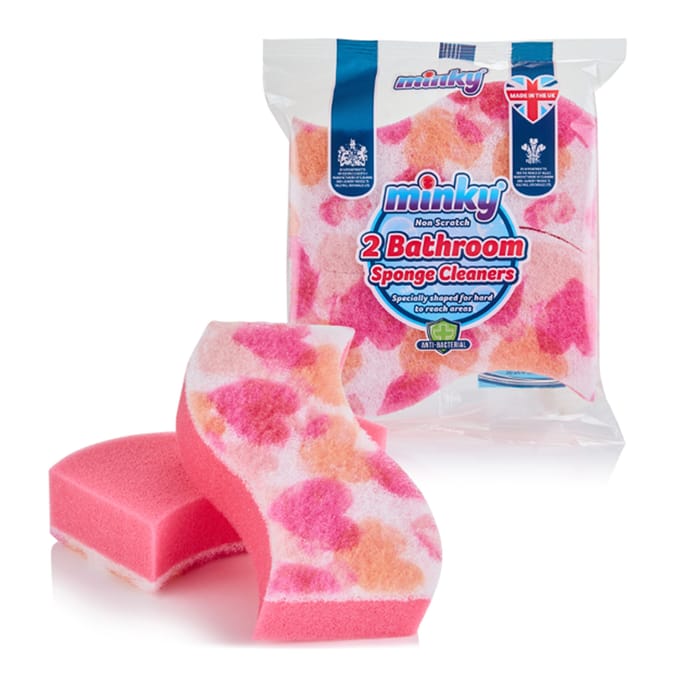Minky Love Bathroom Sponges 2pk