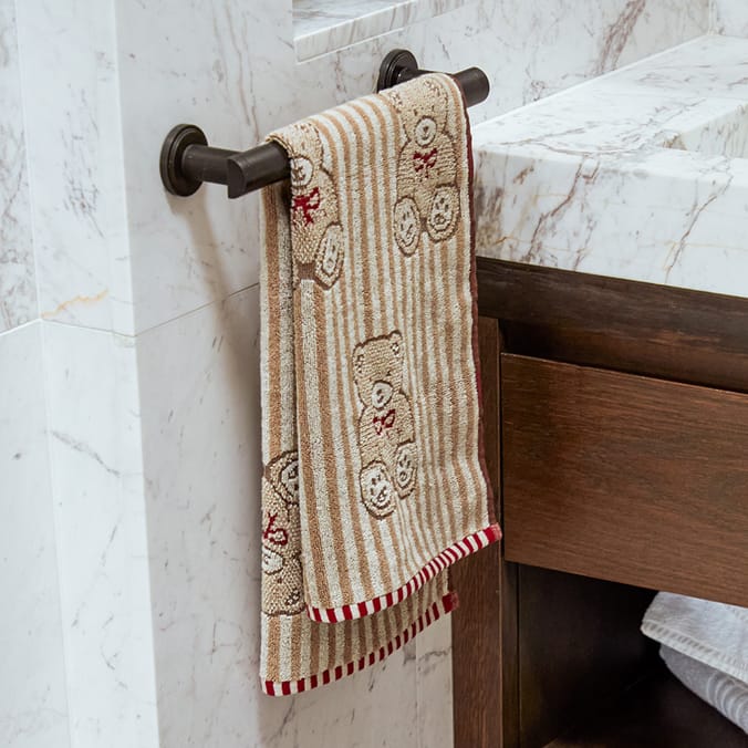 The Lifestyle Edit Bear Hand Towel