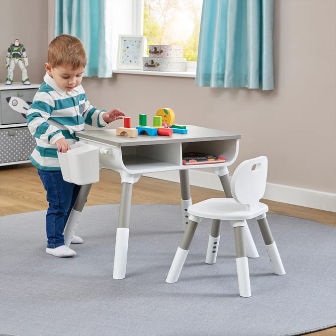 Kids Scandi Height Adjustable Table and Chair Set
