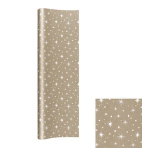 Festive Feeling 12M Wrapping Paper - Gold Stars
