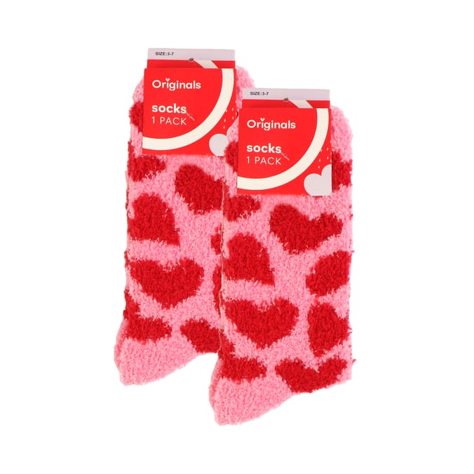 Originals Ladies Valentines Cosy Socks x2 | Home Bargains