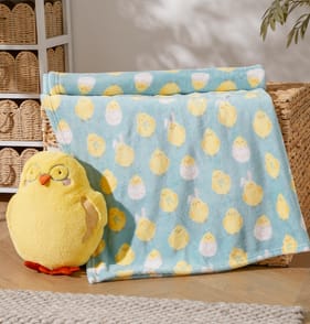 Happy Easter Super Soft Throw - Chick