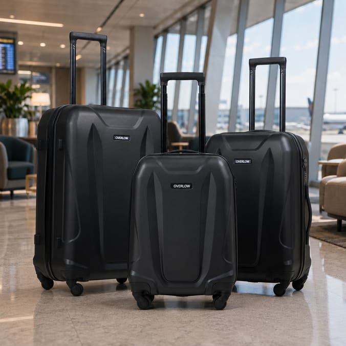 Overlow Suitcase Set Of 3 - Black