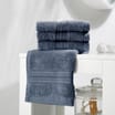  Home Collections Blue 6 Luxury Face Cloths