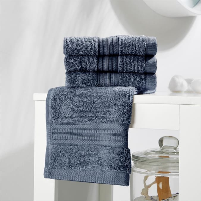 Home Collections Blue 6 Luxury Face Cloths