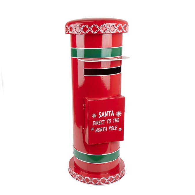 Festive Feeling Christmas Standing Metal Postbox